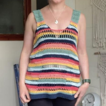 Crochet Ladder Vest Top