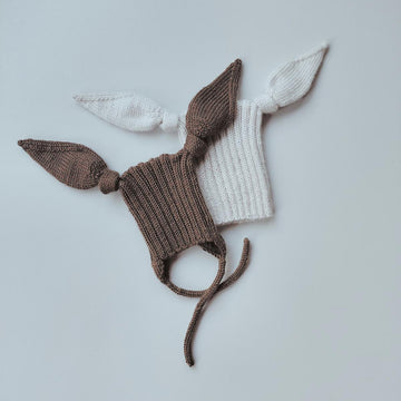 Little knot bunny hat ribbed