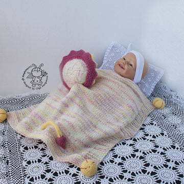 Lion Toy Baby Lace Blanket