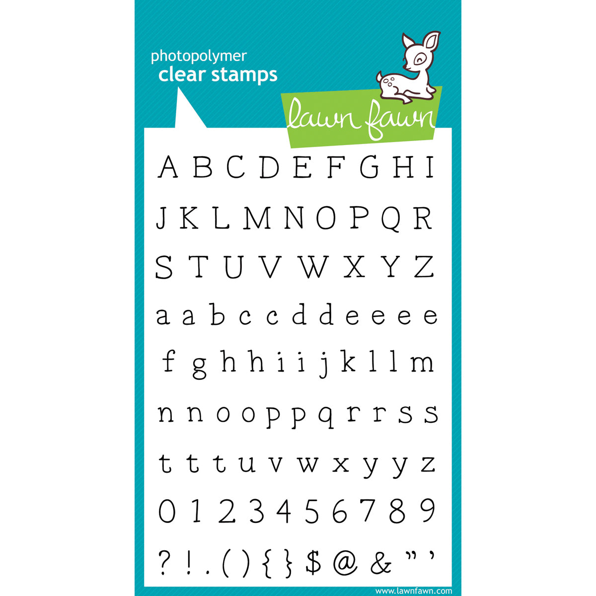 Lawn Fawn Clear Stamps 4"X6" - Smitty's ABCs