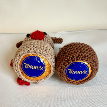 Terrys Chocolate orange cover reindeer & christmas pudding