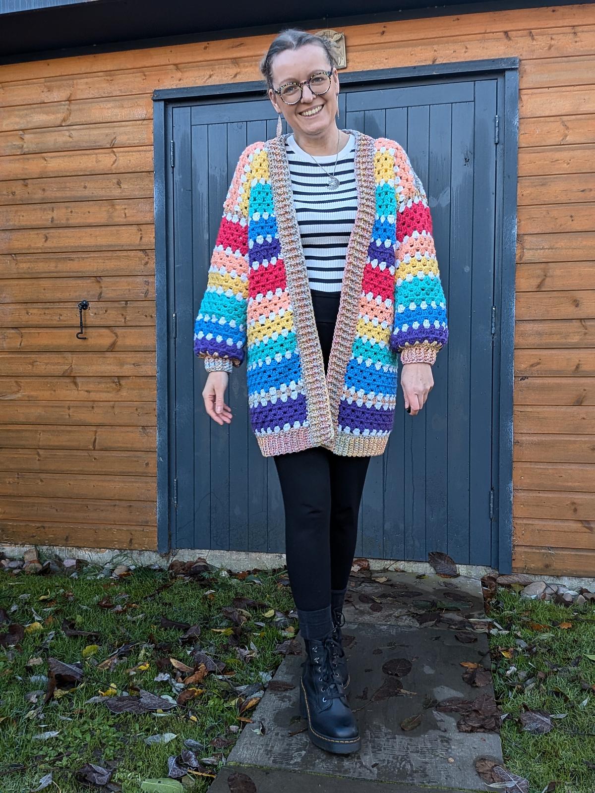 Classic Granny Stripe Cardigan