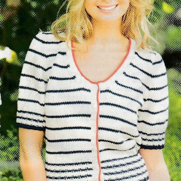 Nautical Striped Cardigan