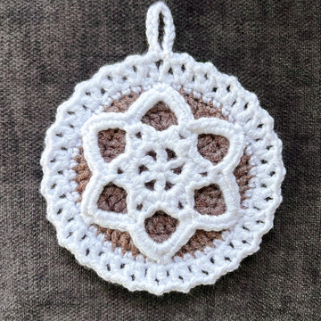 Lacy Border Layered Snowflake Ornament