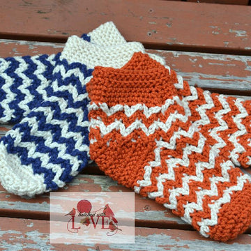 Chevron Illusion Slipper Socks- Adult Sizes
