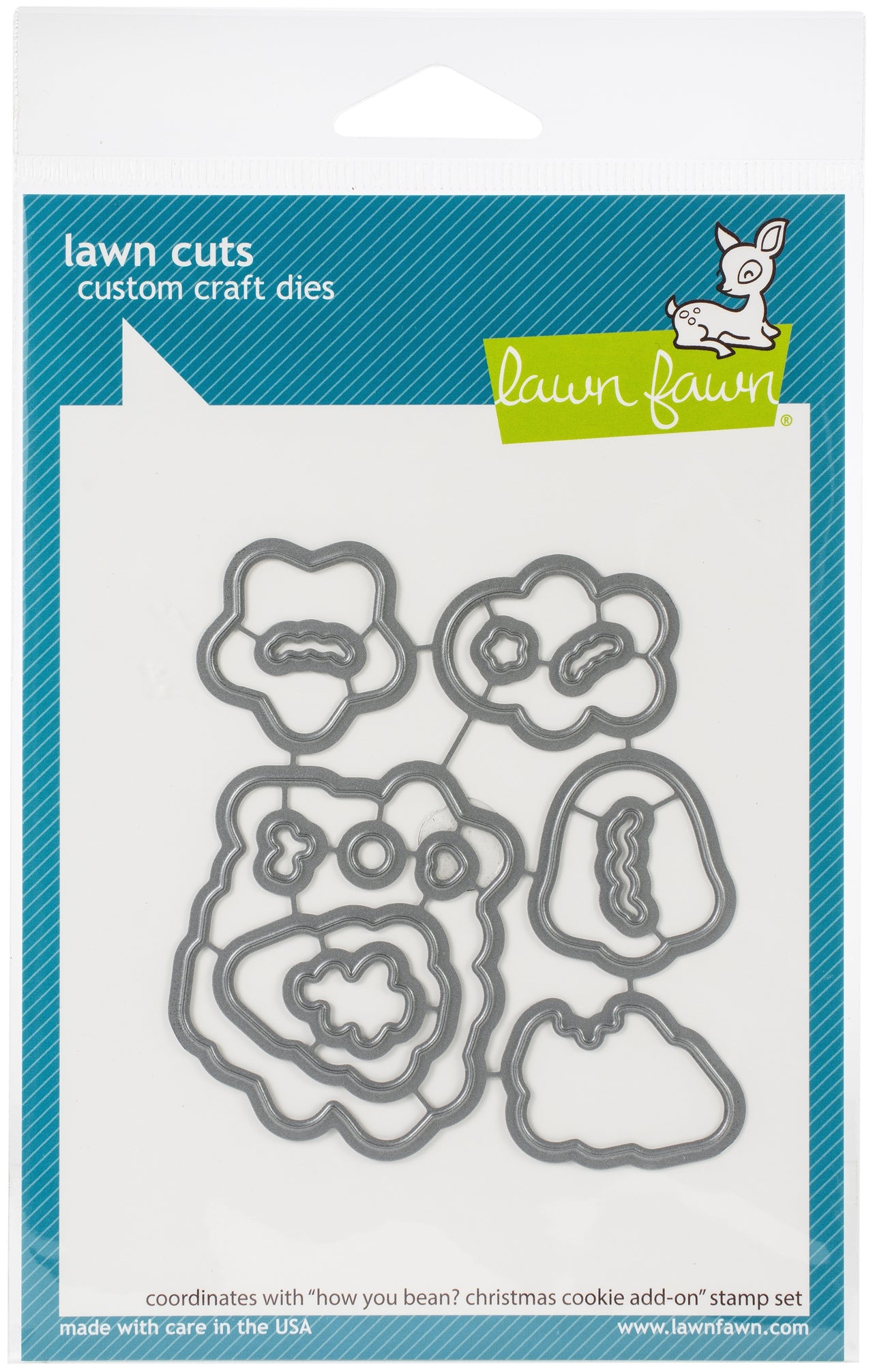 Lawn Fawn Lawn Cuts Custom Craft Die - How You Bean? Christmas Cookie Add-On