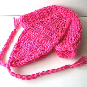 Bunny Earflap Hat Newborn to Adult