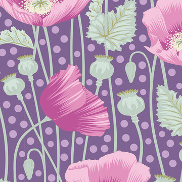 Tilda Garden Life - Poppies Lilac