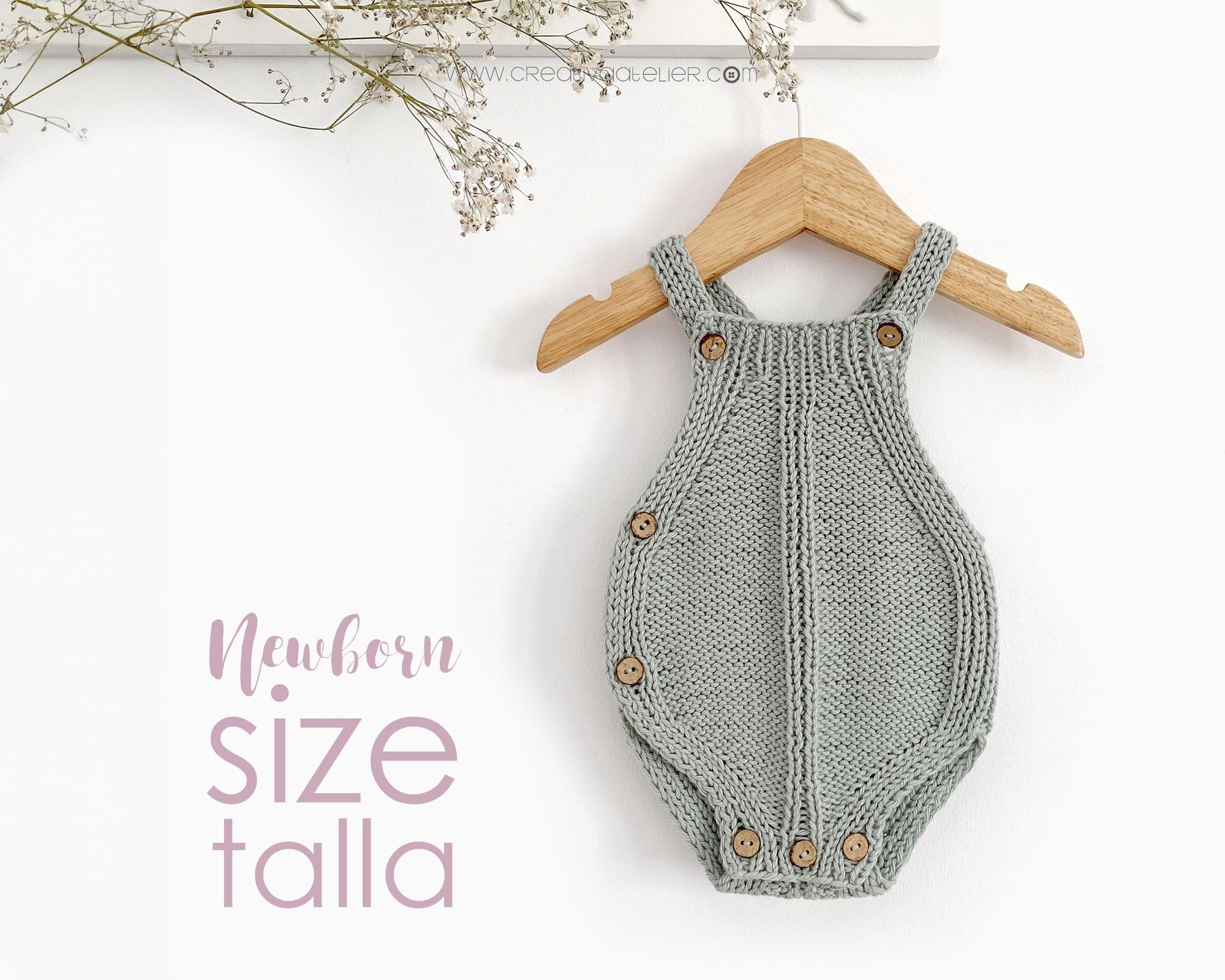 Newborn - TWISTY DK Knitted Romper