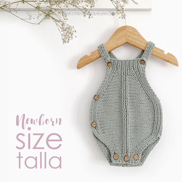 Newborn - TWISTY DK Knitted Romper