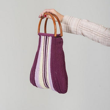 Purple Denim Purse