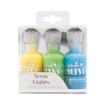 Tonic Studios Nuvo Glow Drops 3/Pkg - Neon Lights