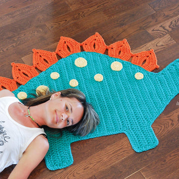 Spiky the Stegosaurus Dinosaur Rug
