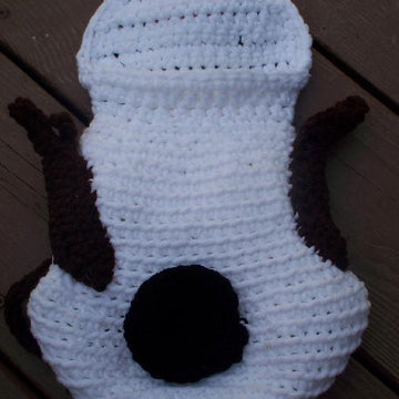 Summer Snowman drawstring backpack crochet pattern