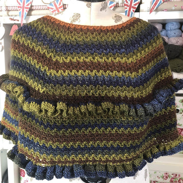 Ruffle Capelet Poncho
