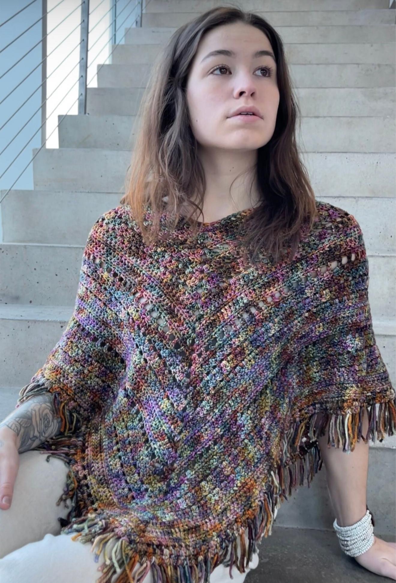 Boho Poncho Crochet Pattern