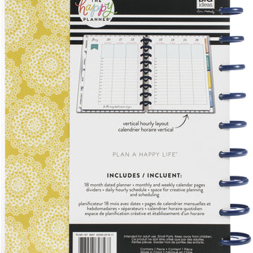 Happy Planner 18-Month Dated Medium Planner 7.75"X9.75" - Pretty Preppy, July 2020