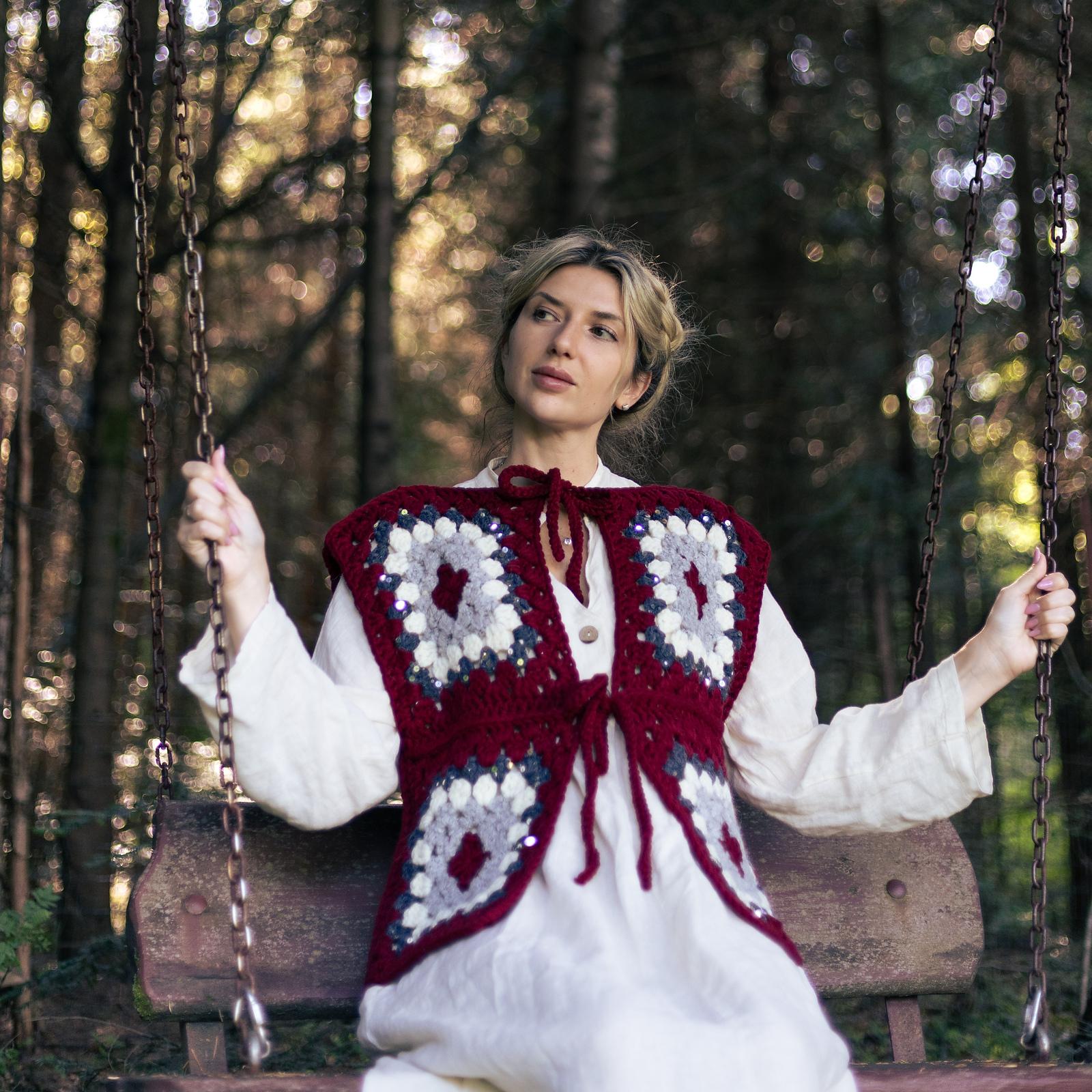 Granny square vest