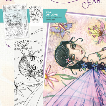 Crafter's Companion Photopolymer Stamps By Molly Harrison - Lily Of Love