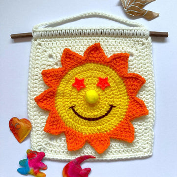 Sun wall hanging by HueLaVive