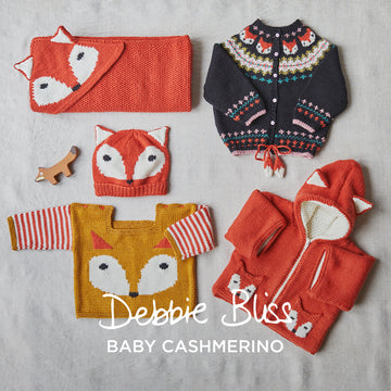 Foxtastic Layette Set - Knitting Pattern for Babies in Debbie Bliss Baby Cashmerino