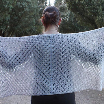 Winter Snow Shawl