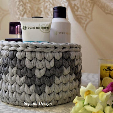 T-shirt yarn basket- N85-En-Fr