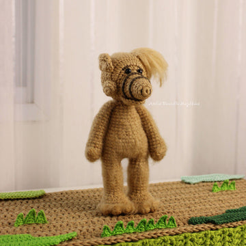 Alf-fanart Alien Amigurumi Crochet Pattern – PDF Digital Download (English)