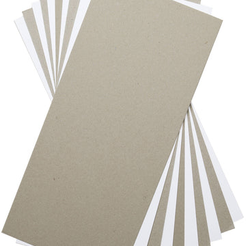 Sizzix Surfacez Mixed Media Board 6"X13" 10/Pkg - White & Gray
