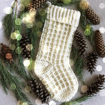 Happy Farmhouse Christmas stocking