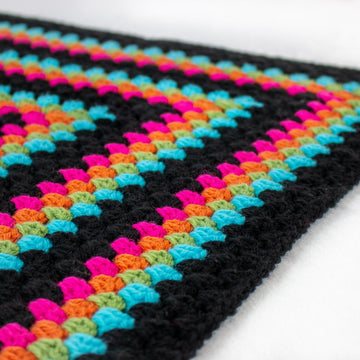 Sally Infinity Granny Square Crochet Blanket