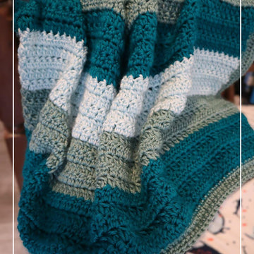 Easy Striped Baby Blanket