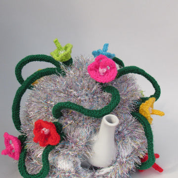 Christmas Tinsel and Fairy Lights Tea Cosy