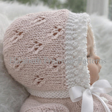 Angel Tulip Lace Set Knitting Pattern | P35 | Dolls Clothes | Elizabeth Primrose Patterns