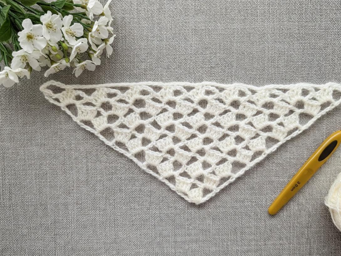 Crochet Bandana/Shawl Chart/Pattern #35