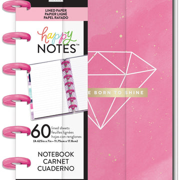 Happy Planner Mini Notebook W/60 Sheets - Born To Shine Educational
