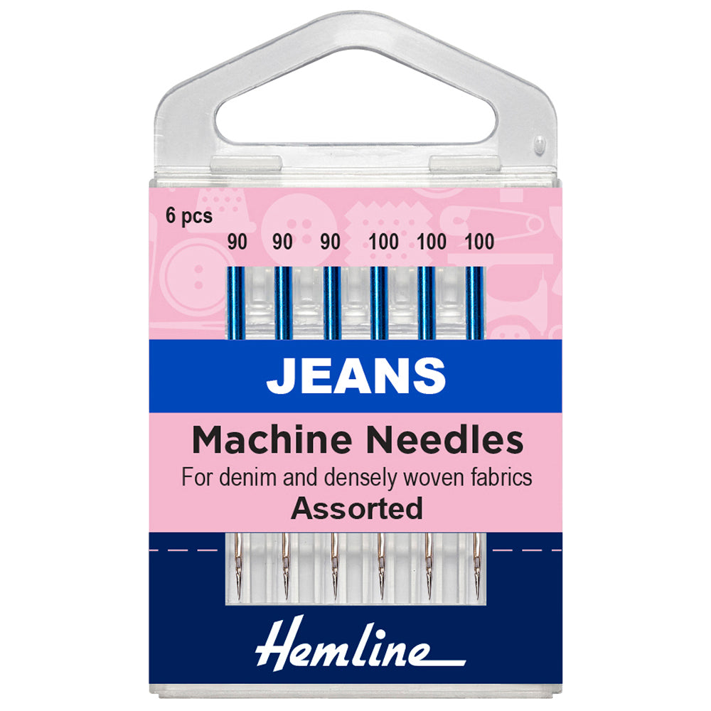 Hemline Sewing Machine Needles - Jeans - Heavy Mixed - 5 Pieces