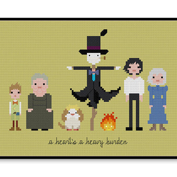 Howl's Moving Castle - PDF Cross Stitch Pattern