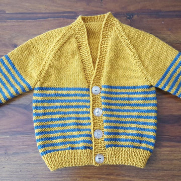 Juniper - 8ply raglan cardigan