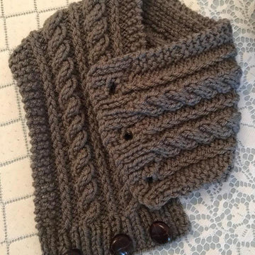 Chunky cable headband ear warmers topless hat