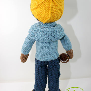 Crochet doll pattern, Amigurumi doll pattern, Medium doll, 18"/46cm, Andre