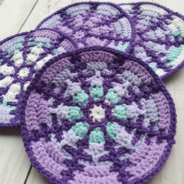 Winter Winds Mosaic Coasters