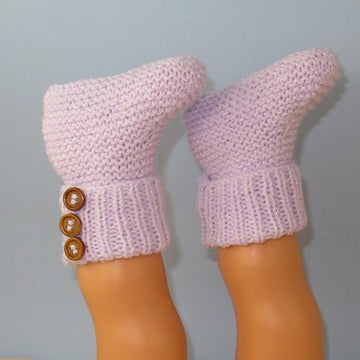 Easy Baby 3 Button Rib Top Booties