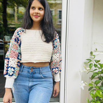 Granny Chic Crochet Crop Top