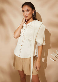 Ecru Top in Rowan Cotton Cashmere - RM004-00007-UK - Downloadable PDF