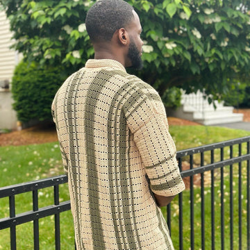 IveyMade| Crochet Button Up Shirt