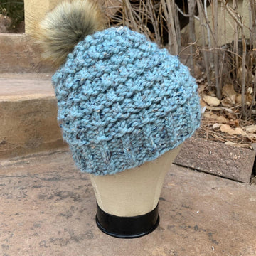 Blue Mesa Beanie - a loom knit pattern