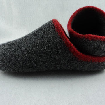 Men's Scuff Felted Slippers Knit Pattern
