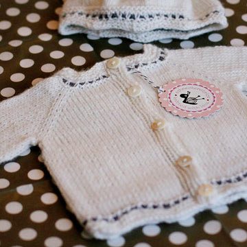 Petit Nuage (Cashmere Cardigan and Baby Beanie)
