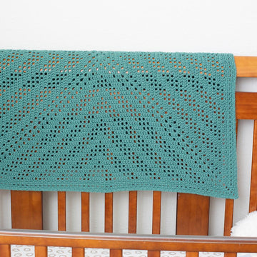 New Day Filet Crochet Baby Blanket
